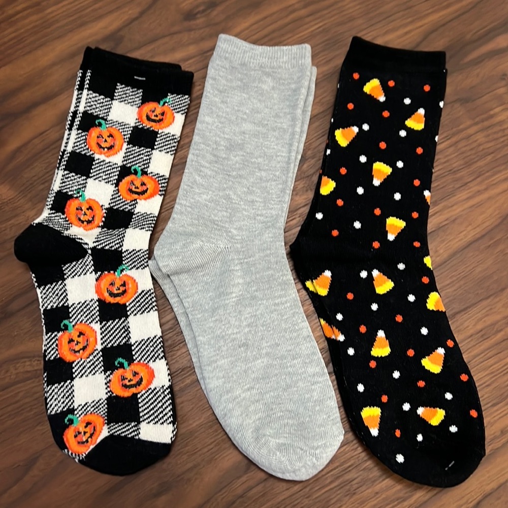 Halloween socks 3 pair